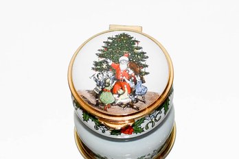 Staffordshire Enamels Christmas Trinket Box
