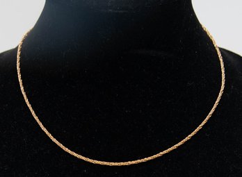 14K Gold Shell Necklace 5.25g