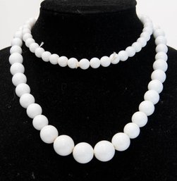 White Bead Necklace