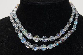 Double Strand, Crystal Bead Necklace