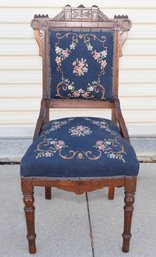 American Mid Victorian Walnut Parlor Chair. Circa 1865-1875 *Appraised