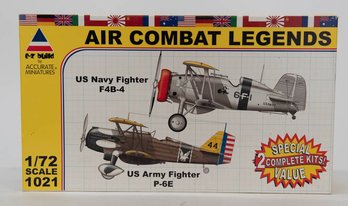 2007 Air Combat Legends US Navy And Army Fighter 172 Model Kits
