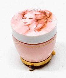 1970s Avon Pink Lady To A Wild Rose Cream Container