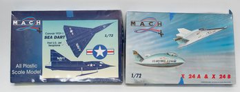 Mach Convair YF2Y-1 Sea Dart And X 24 A, B 1:72 Model Kits