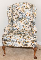 Fifth Ave Quilted Armchair Featuring Lovebird Pheasant Motif