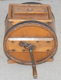 American Or English Late Victorian Oak Butter Churn. Circa 1880-1900 *Appraised