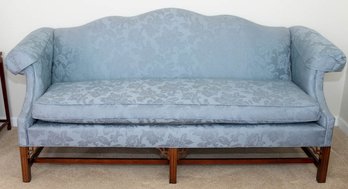 Studio 8 Floral Cornflower Blue Sofa With Tansu Style Legs