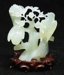 Chinese Yellow To Water Jade Animalier Figure. Probably Republic Period. Circa 1935-1945. *appraised