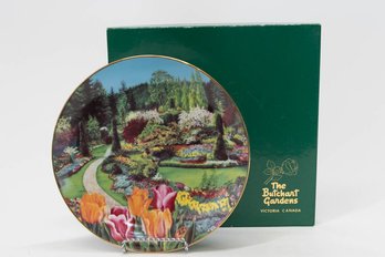 1982 Goldcrown Ceramics The Sunken Garden By Caroline Tylor Porcelain Collector Plate With COA