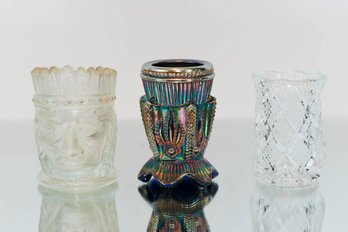 Joe St. Clair, Carnival And Cut Glass Toothpick Holders