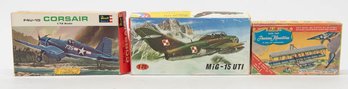 Revell Corsair, Precision Miniatures And MiG 15 UTI Model Kits