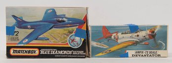 Airfix Devastator And Matchbox Hawker Hunter Blue Diamonds Model Kits