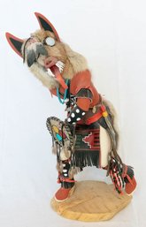 Large!  Wolf Kachina Signed. Paul Kinlecheeme