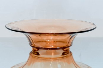 12' Fostoria Amber Flared Bowl