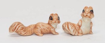 Squirrel Friends Ceramic Miniatures