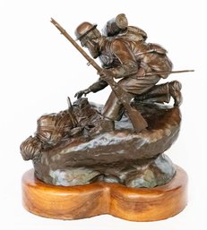 Untitled Henn Signed Bronze 3/5 Union Soldiers