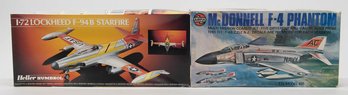 Airfix McDonnell F-4 Phantom And Heller Humbrol Lockheed Starfire Model Kits