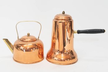 Coppercraft Guild Chocolate Pot And Tea Pot