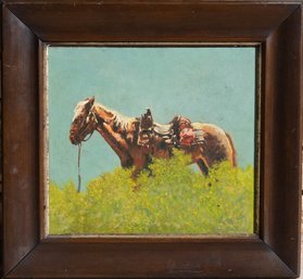 Horse Oil On Board