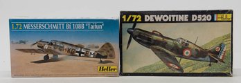 Heller Messerschmitt Taifun And Dewoitine D520 1:72 Model Kits