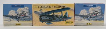Heller Kittyhawk And Curtiss SBC-4 Helldiver 1:72 Model Kits