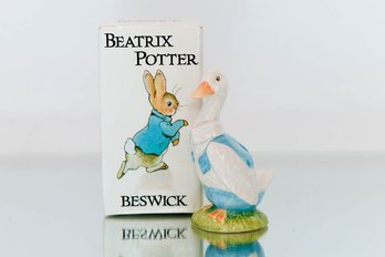 1981 Beswick Beatrix Potter Mr. Drake Puddleduck 4' With Original Box