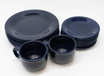 Fiesta Cobalt Blue Plates And Mugs