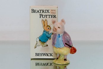 1981 Beswick Beatrix Potter Pigling Bland  4' With Original Box