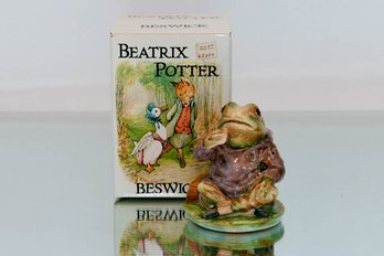 1981 Beswick Beatrix Potter Jeremy Fisher 3' With Original Box