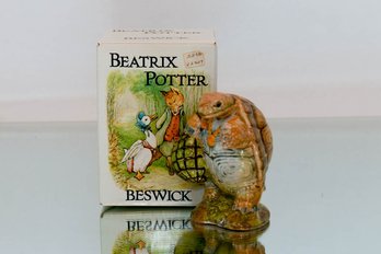 1981 Beswick Beatrix Potter Mr. Alderman Ptolemy 3.5' With Original Box