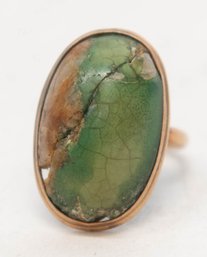 Green Tourmaline Gemstone October Ring