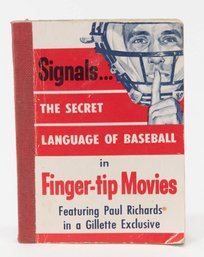 1957 Signals....The Secret Language Of Baseball In Finger Tip Movies Booklet