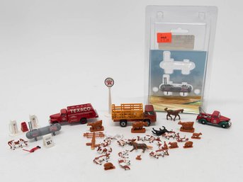 Lot Of Plastic Cars And Buses