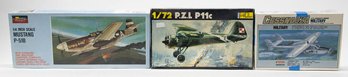 Cessna02A, Heller P.Z.L. P11 And Monogram Mustang P-51B Model Kits