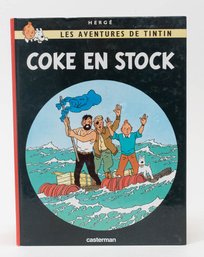 Les Aventures De Tintin Coke En Stock Hardcover Comic Book Written In French