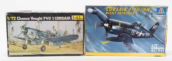 Italeri Corsair F-4U/5N Night Intruder And Heller Chance Vought Corsair 1:72 Model Kits
