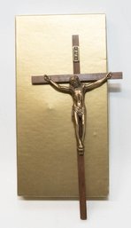 IRNI Brass Plated Sculpture Crucifix