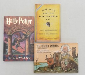 Book Lot Includes Harry Potter, Keith Richards And The Higher Animals