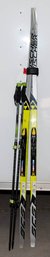 Fischer Men's SCS Skatecut 182N24 Skis And Yukon Mountain Profile Poles