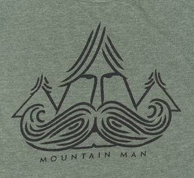 Mountain Man Sage Green Graphic T-shirt Size XL