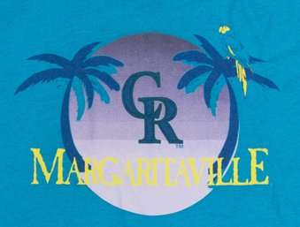 Colorado Rockies Margaritavile Blue Graphic T-shirt Size XL
