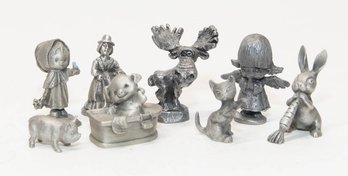 Pewter Lot Of Miniature Figurines