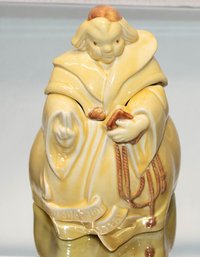 Red Wing Friar Tuck Cookie Jar 'Thou Shall Not Steal'