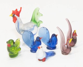 Miniature Murano Art Glass Birds