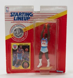 1991 Starting Lineup Collector Coin Derrick Coleman Action Figure New In Package