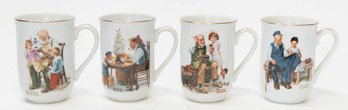 1982 Norman Rockwell Porcelain Coffee Mugs
