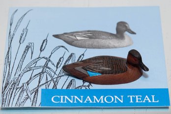 1983 Cinnamon Teal Miniature Ducks Of North America Decoy