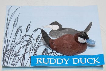 1982 Ruddy Duck Miniature Ducks Of North America Decoy