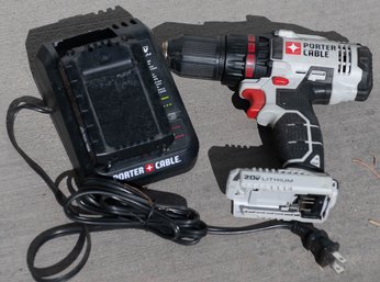 Porter Cable 20v Lithium Ion Battery And Charger Drill/screwdriver