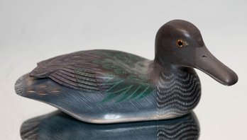 Crowning Touch Hand Painted Wooden Mallard Duck